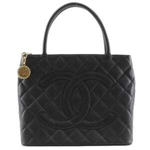 Chanel Medallion Tote Quilted Caviar #251115C21B
